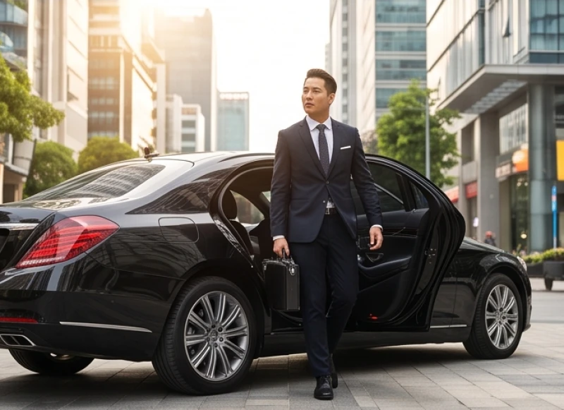 Biển số xe hợp tuổi Dậu: Dải số may mắn theo từng năm sinh 8 Doanh nhân diện vest lịch lãm bước ra từ chiếc xe hơi sang trọng mang dáng vẻ tự tin nhờ sở hữu biển số Thần Tài