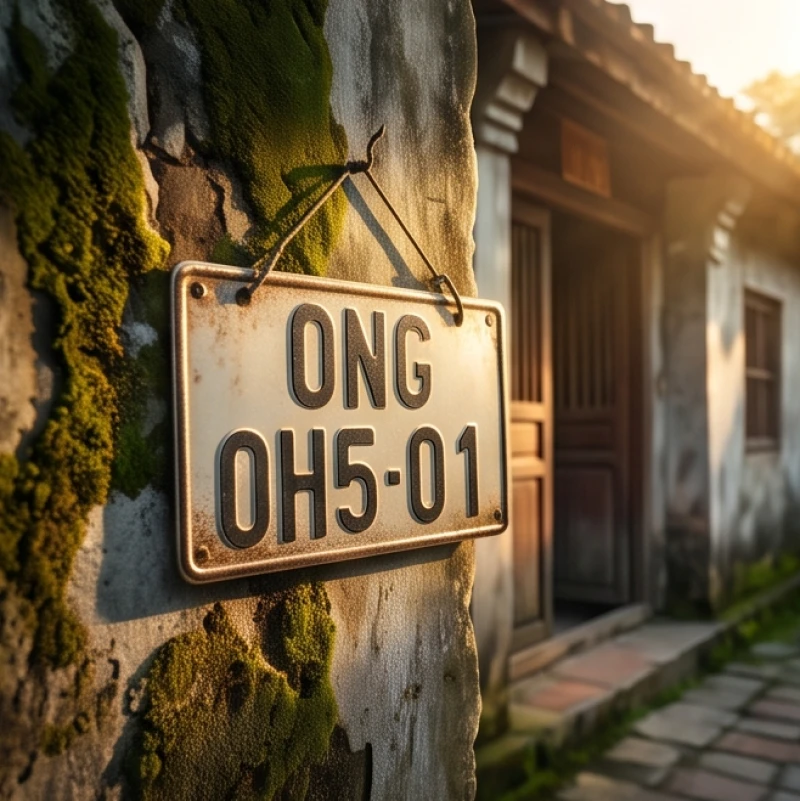 Mơ thấy số 01: Giải mã điềm báo và gợi ý bộ số lộc theo bối cảnh 3 Biển số xe mang đuôi 01 được treo hờ hững trước hiên nhà ám chỉ sự dịch chuyển hoặc thay đổi nơi ở
