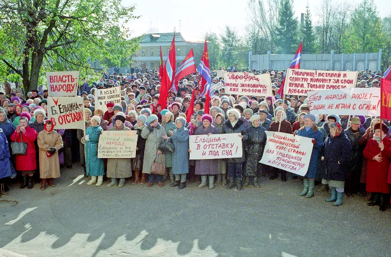 Biểu tình phản đối Yeltsin