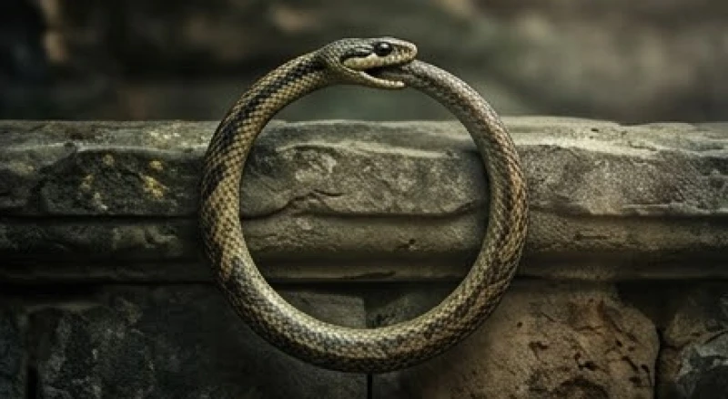 Mơ thấy đuôi rắn: Giải mã điềm hung cát & bộ số theo hành động 6 Biểu tượng Ouroboros cổ xưa hình con rắn đang uốn cong và tự ngậm lấy chính chiếc đuôi của mình