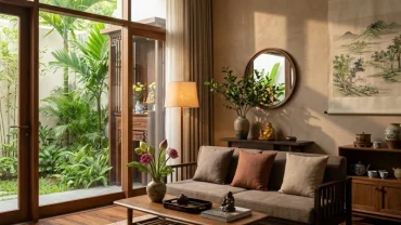 Không gian nội thất hiện đại được bố trí hợp phong thủy cho gia chủ tuổi bính thìn mang lại nhiều vượng khí