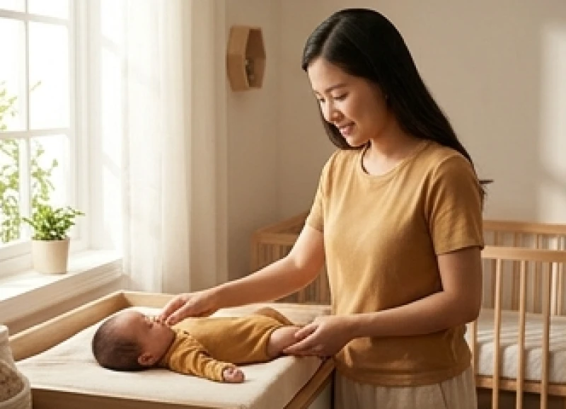 Tuổi Sửu hợp sinh con tuổi gì: Ma trận phối tuổi & hóa giải 4 Người mẹ tuổi Sửu cẩn thận chuẩn bị bộ quần áo sơ sinh màu vàng đất cho em bé sắp chào đời