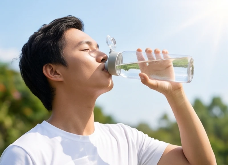 Sức khỏe tuổi Ngọ năm 2027: Tháng kỵ và rủi ro bệnh lý nam nữ 9 Vận động viên uống nhiều nước tinh khiết để bù đắp lượng điện giải hao hụt trong mùa hè