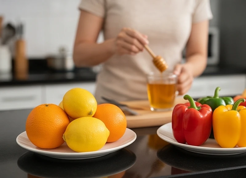 Bổ sung đa dạng các loại trái cây giàu vitamin C giúp tăng cường hệ miễn dịch hô hấp