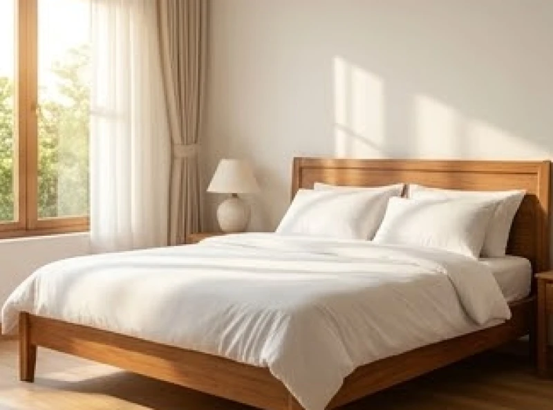 Tây tứ trạch là gì: Chi tiết 4 hướng nhà hợp tuổi và mẹo hóa giải 7 Giường ngủ bằng gỗ êm ái được kê sát tường chắc chắn nhằm thu hút luồng khí diên niên