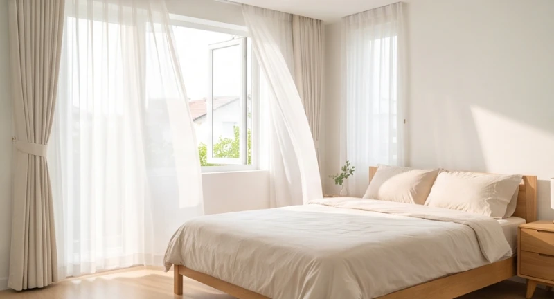 Mơ thấy người bệnh khỏe lại: Ý nghĩa điềm báo & bộ số may mắn 4 Không gian phòng ngủ ngập tràn ánh sáng chan hòa với rèm cửa trắng bay nhẹ trong gió