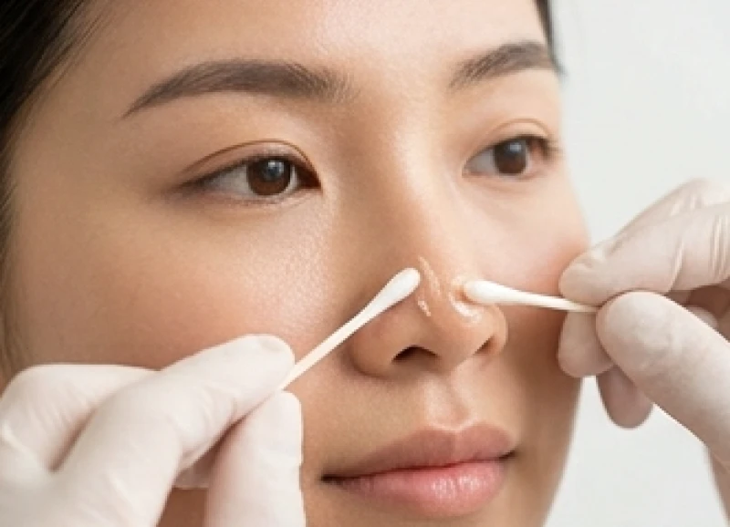 Nốt ruồi ở đầu mũi: Ý nghĩa tướng số nam nữ & lưu ý y khoa 9 Thao tác dùng tăm bông bôi kem tái tạo nhẹ nhàng lên vết thương sau khi tẩy nốt ruồi ở đầu mũi