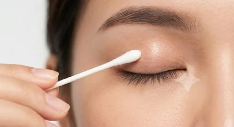 Nốt ruồi trên mí mắt: Ý nghĩa tướng số và bảng giá tẩy an toàn 8 Sử dụng tăm bông vô trùng để bôi một lớp thuốc mỡ mỏng lên mí mắt