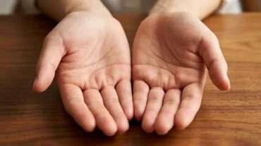 Bàn tay mở rộng hiển thị rõ bốn đường chỉ tay hiếm gặp mang ý nghĩa vận mệnh đặc biệt