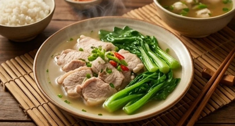 Bữa ăn gia đình được chế biến từ nguyên liệu tươi sạch chín kỹ để phòng tránh hạn ngộ độc thực phẩm