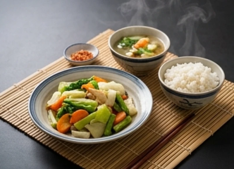Mâm cơm với các món ăn được nấu chín kỹ lưỡng đảm bảo vệ sinh an toàn thực phẩm