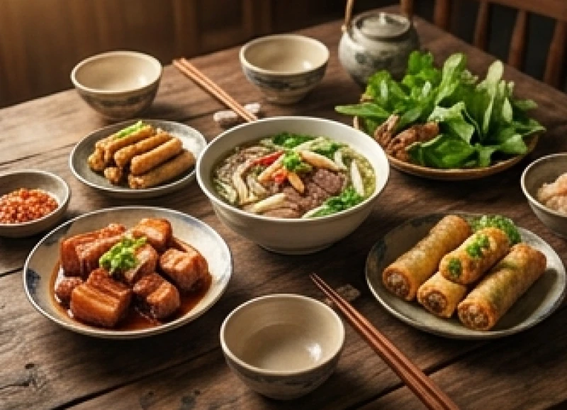 Tử vi trọn đời tuổi Ất Dậu 1945 nữ mạng: Diễn biến và hóa giải 4 Mâm cơm gia đình truyền thống bày biện tươm tất thể hiện sự viên mãn và bình an trong giai đoạn trung vận