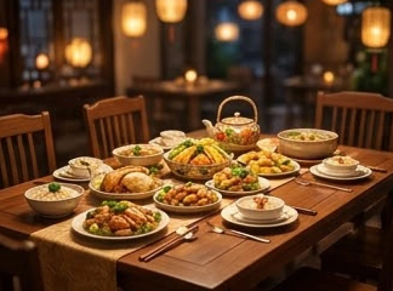 Bữa cơm gia đình ấm cúng sum vầy đánh dấu sự trọn vẹn vào dịp cuối năm