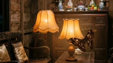 Một con bướm sải cánh bay gần ngọn đèn giúp minh họa bướm bay vào nhà ban đêm là điềm gì theo văn hóa tâm linh