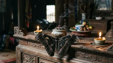Hình ảnh giải mã hiện tượng bướm đen bay vào nhà là điềm gì theo góc nhìn tâm linh và sinh học