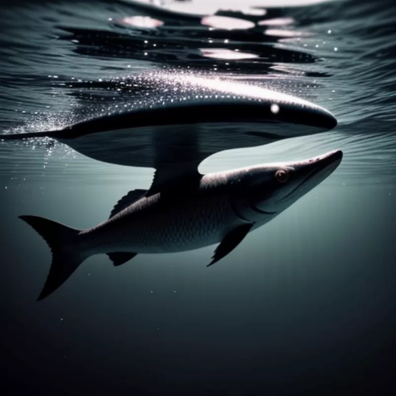Cá trê đen bơi