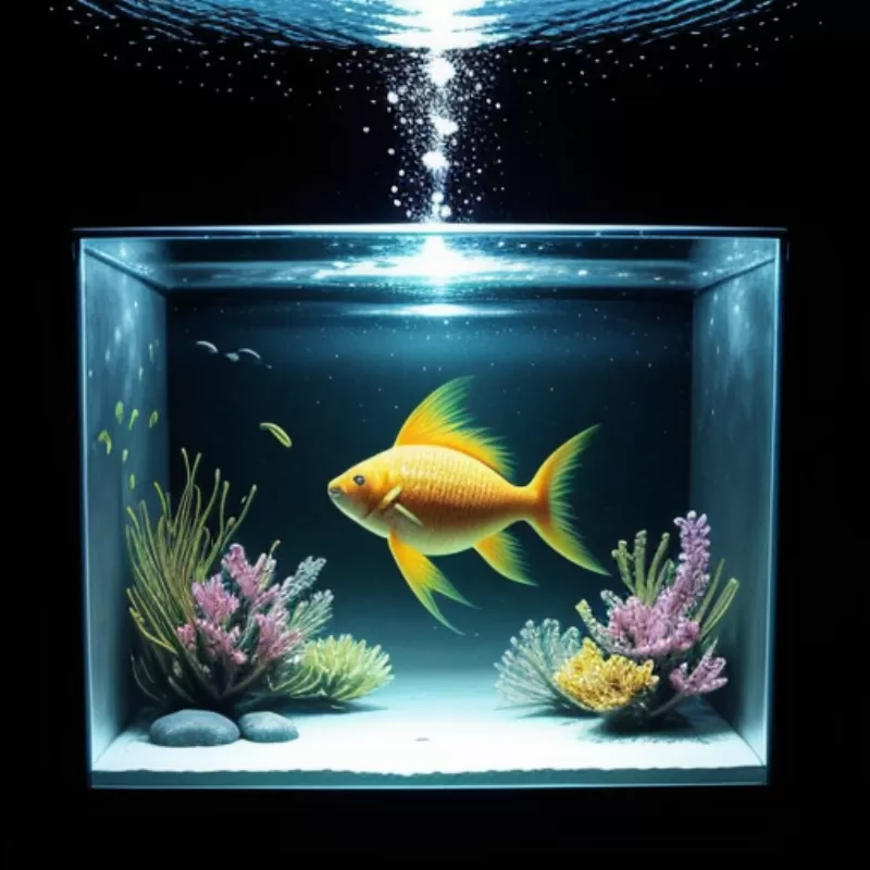 Cá vàng bơi trong bể