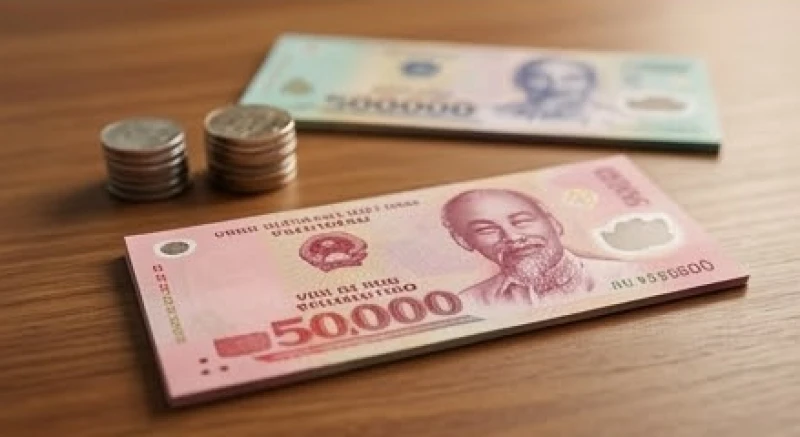 Sự so sánh giữa tờ 50 nghìn và các mệnh giá khác để thấy rõ mức độ của điềm báo tài lộc