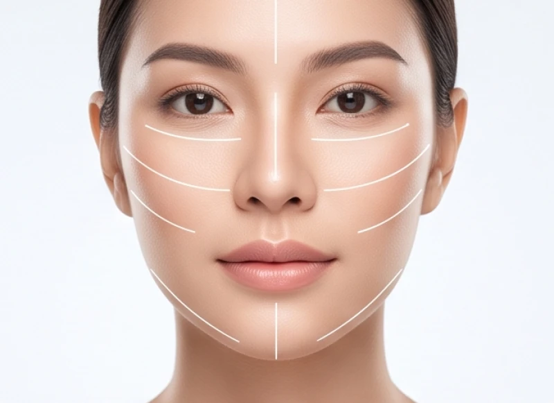 Các điểm đo lường trên khuôn mặt giúp xác định chính xác cấu trúc của tướng cằm vuông