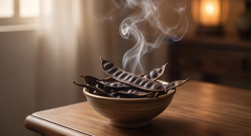 Mơ thấy đám ma người lạ: Giải mã theo bối cảnh và cảm xúc 7 Quả bồ kết khô được đốt cháy nhẹ nhàng trong chiếc thố nhỏ tạo ra làn khói mỏng giúp thanh lọc không khí