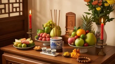 Mâm lễ cúng dâng sao chỉn chu là một cách hóa giải vận hạn cho tuổi mão mang lại sự bình an