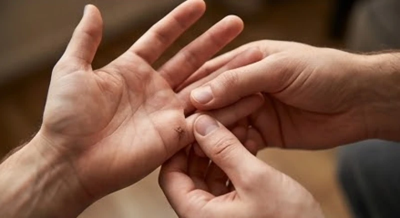 Đường chỉ tay tiền tài: Quy tắc xem chuẩn nam nữ và nhận diện 4 Dùng ngón cái vuốt nhẹ gò Thủy Tinh dưới ánh sáng tự nhiên để tìm rãnh chỉ tay