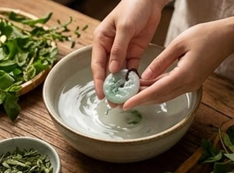 Bát nước sạch ngâm rửa vật phẩm phong thủy để loại bỏ toàn bộ tạp khí trước khi sử dụng