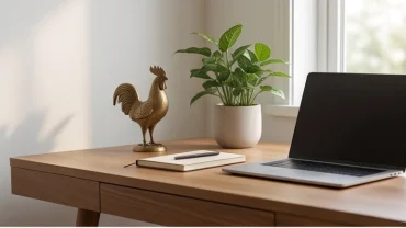 Góc làm việc bài trí chuẩn phong thủy giúp kích hoạt cách thu hút tài lộc cho người tuổi dậu