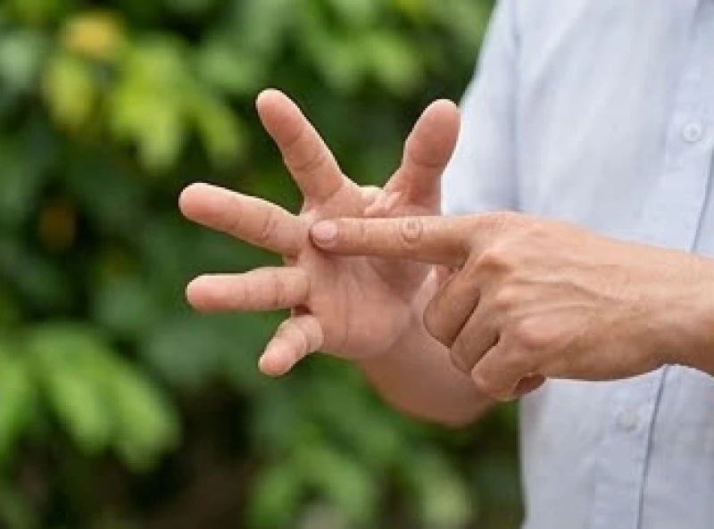 Người đàn ông đếm các đốt ngón tay để tính hạn Hoang Ốc trước khi làm nhà