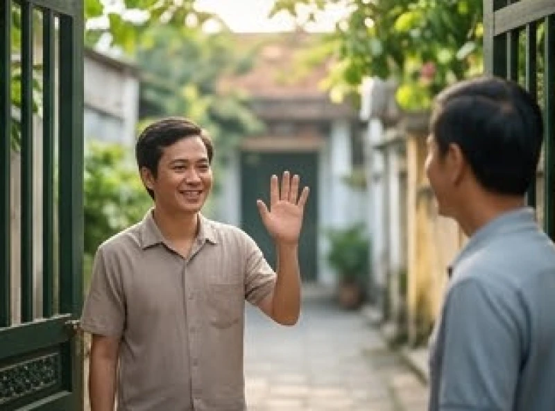 Mơ thấy đám ma nhà hàng xóm: Điềm báo, con số & cách ứng xử 8 Thái độ mỉm cười chào hỏi tự nhiên khi chạm mặt hàng xóm giúp duy trì hòa khí và xua tan những hiểu lầm không đáng có