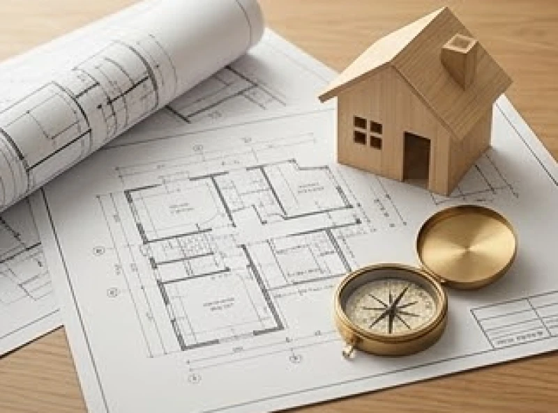 Bản vẽ thiết kế kiến trúc và mô hình nhà ở thương mại đại diện cho cơ hội đầu tư