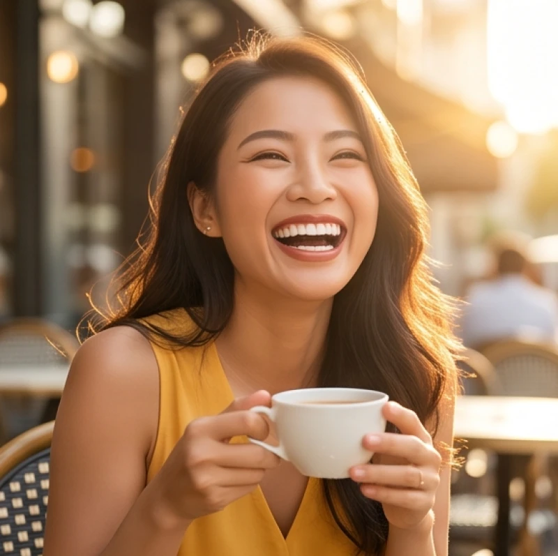 Nụ cười rạng rỡ đầy tự tin sau khi hoàn thành quá trình chỉnh sửa răng thẩm mỹ