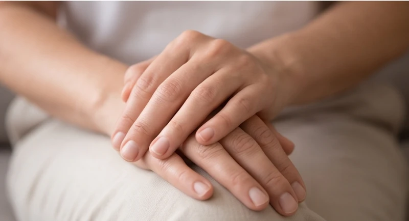 Đường tiền tài bị đứt đoạn: Ý nghĩa nam nữ và cách hóa giải 8 Một người tĩnh tâm thả lỏng bàn tay nhằm giải tỏa áp lực tài chính thông qua thói quen sống tích cực