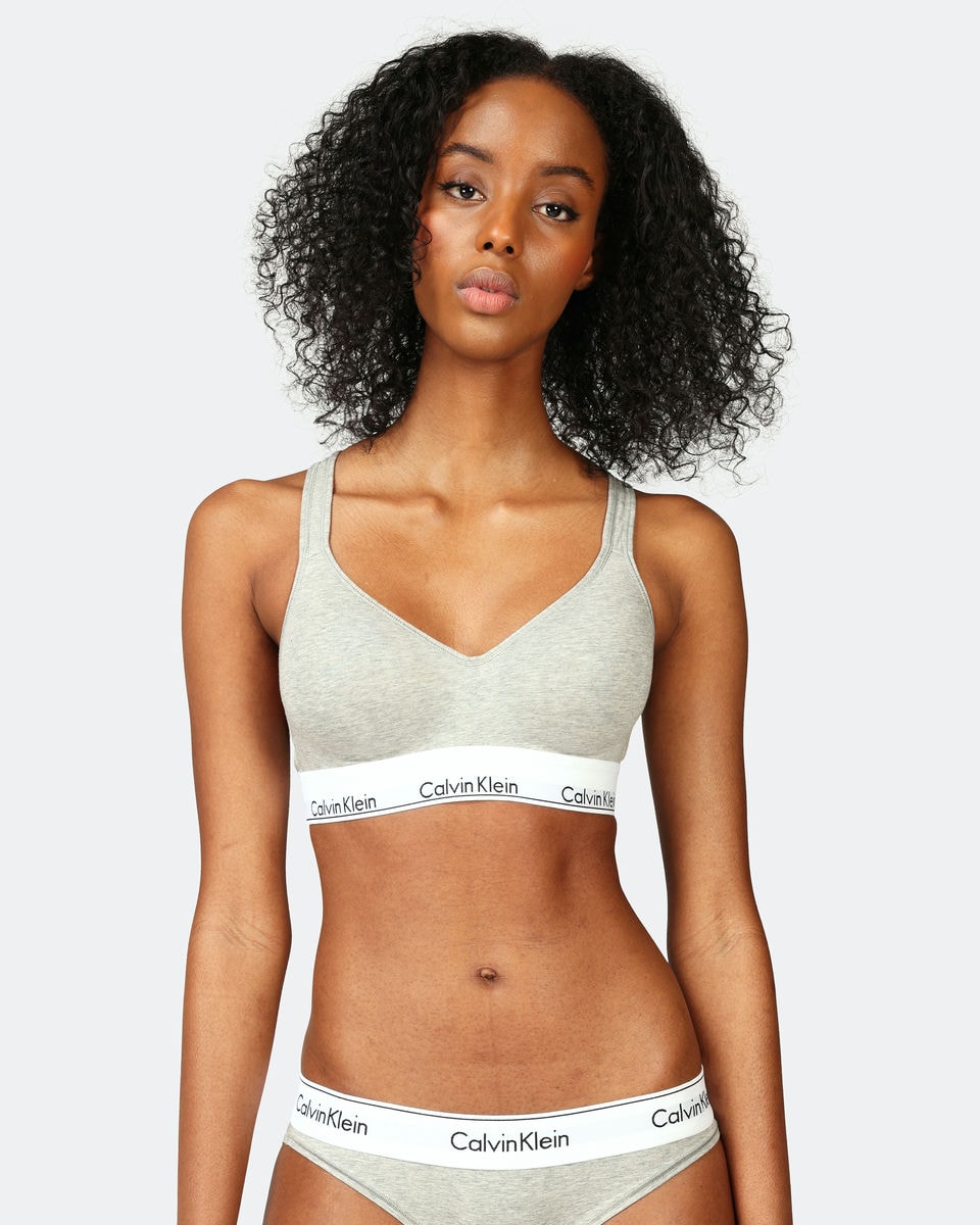 Calvin Klein Underwear Bra - Modern Cotton Lift Bralette Grey | Women |  Junkyard