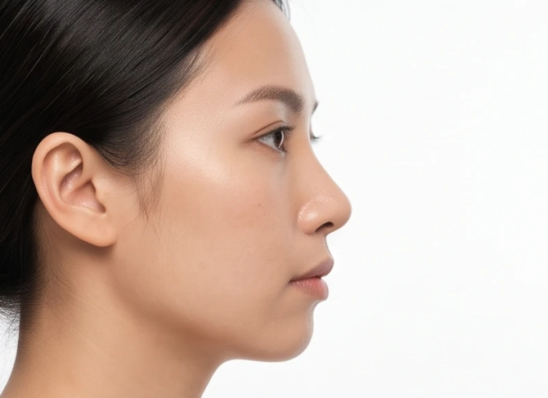 Tam đình cân đối có ý nghĩa gì: Cách đo chuẩn & mẹo khắc phục 9 Góc nghiêng cho thấy vùng cằm thụt lùi về phía sau làm khuôn mặt mất cân đối