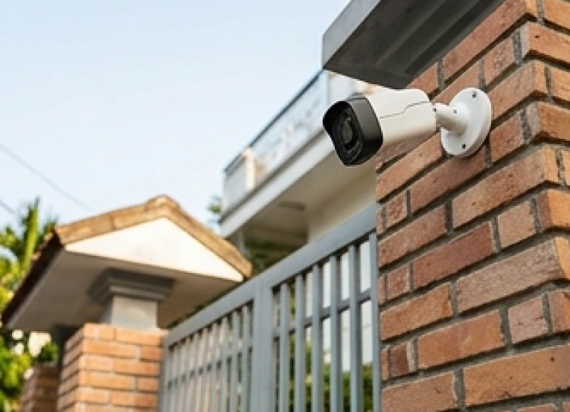 Chó ỉa trước cửa nhà là điềm gì? Giải mã tâm linh & cách xử lý 10 Camera an ninh được lắp đặt trên cao hướng thẳng ra khu vực cổng để giám sát thú cưng hàng xóm