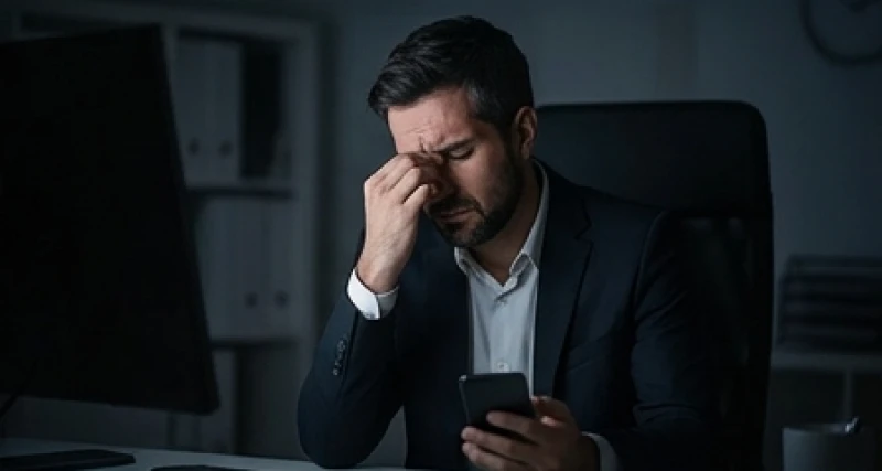 Cuộc trao đổi căng thẳng với đối tác qua điện thoại trong không gian làm việc tĩnh lặng
