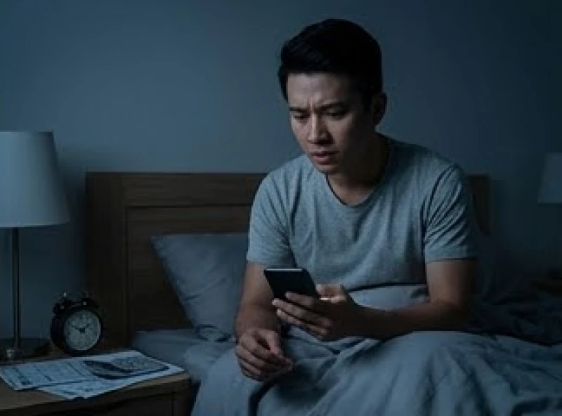 Mơ thấy bị trộm cướp là điềm gì? Giải mã và cách hóa giải 2 Nam thanh niên thức trắng đêm với vẻ mặt lo âu khi đối diện với các hóa đơn tài chính trên bàn
