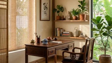 Không gian kiến trúc kết hợp hài hòa các yếu tố phong thủy ngũ hành cho người tuổi canh dần