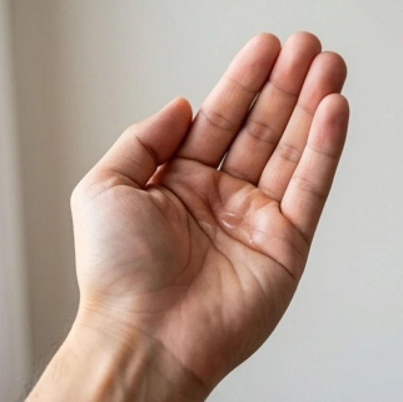 Lòng bàn tay nam giới được khum lại để xác định vùng lõm sâu nhất mang tên Cánh đồng Hỏa tinh