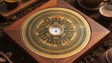Xác định chuẩn xác canh ngọ 1990 mệnh gì với biểu tượng ngũ hành Lộ Bàng Thổ và la bàn Bát Trạch