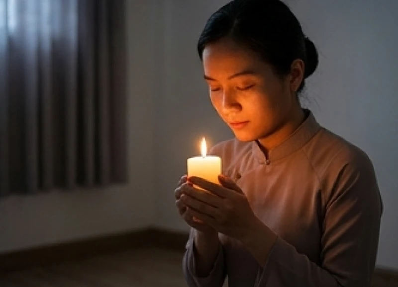 Văn khấn cầu an cho cha mẹ: Bài cúng chuẩn khi khỏe và lúc ốm 10 Thắp nến và đọc văn khấn cầu an cho cha mẹ, mong bệnh tật sớm thuyên giảm cho đấng sinh thành