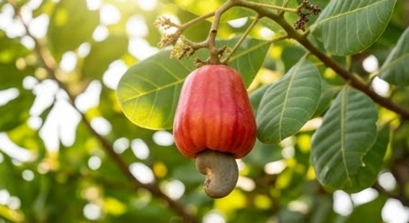 Mơ thấy quả điều: Giải mã điềm báo quả - hạt và con số may mắn 1 Phần quả thịt màu đỏ xốp và hạt điều vỏ cứng bên ngoài thể hiện hai tầng ý nghĩa khi mơ thấy quả điều