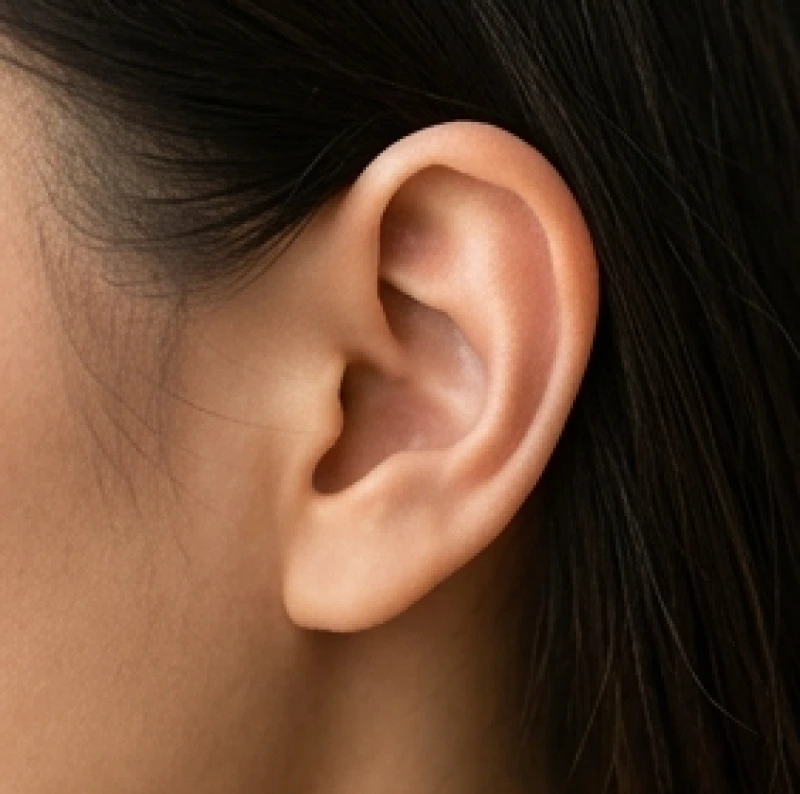 Xem tướng tai đoán vận mệnh: Cách phân biệt và hóa giải 1 Cận cảnh một đôi tai có luân quách phân minh và phần thùy tai tròn trịa rõ ràng
