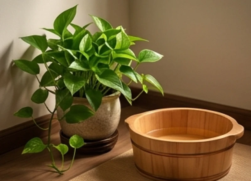 Chăm sóc cây cảnh và ngâm chân nước ấm giúp gia chủ cải thiện giấc ngủ