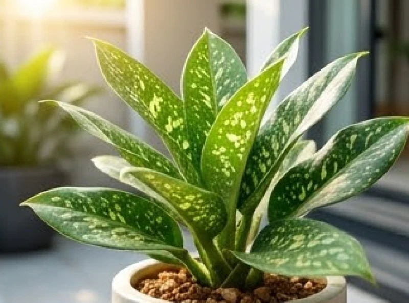 Cận cảnh cây cô tòng lá đốm với bề mặt sáp dày giúp chống mất nước dưới cái nắng mùa hè