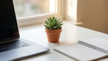 Chậu cây cảnh phong thủy xanh tươi, một mẫu cây để bàn hợp tuổi dần giúp thu hút tài lộc và vượng khí
