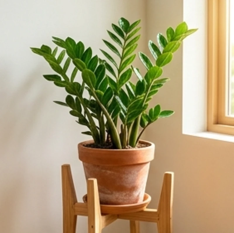 Tích Lịch Hỏa là gì: Ý nghĩa, tuổi hợp và cách hóa giải kỵ mệnh 5 Chậu cây kim tiền lá xanh bóng đặt trong chậu đất nung trên kệ gỗ tự nhiên mộc mạc