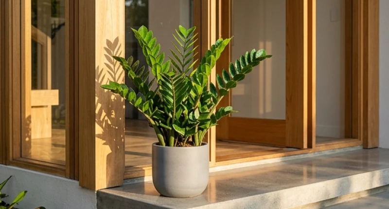 Số nhà hợp tuổi Tỵ: Công thức cộng dồn và bảng tra nam nữ 12 Chậu cây Kim Tiền xanh tốt được đặt ngay dưới chân cổng chính để dung hòa sát khí