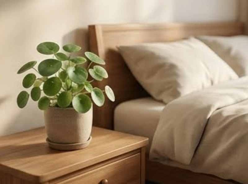 Những điều cấm kỵ trong phong thủy với tuổi Thìn và cách hóa giải 6 Chậu cây lá tròn nhỏ được đặt khéo léo trên bàn cạnh giường ngủ để hóa giải sát khí